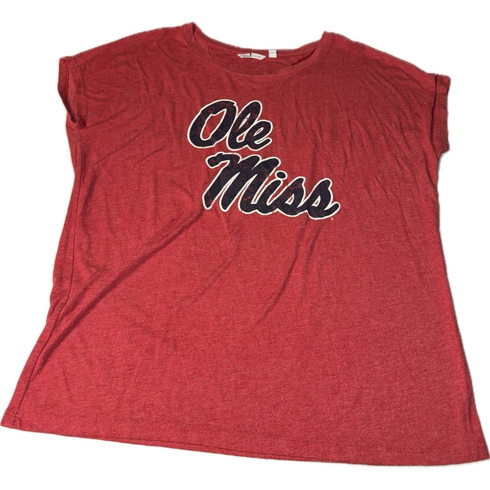 Ole‎ Miss Rebels Women's Size Small Short Sleeved Top Tee Shirt Camp David